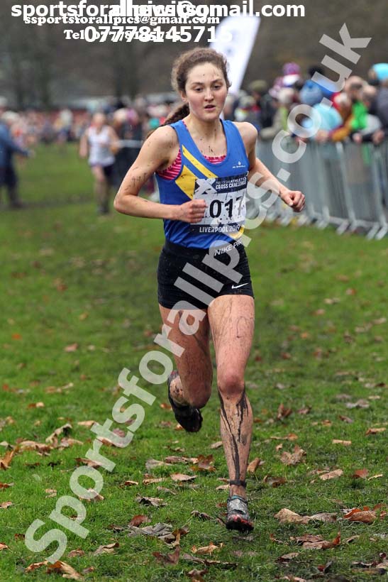 Senior and under-23 women, 2019 European Cross Country Trials and British Cross Challenge, Sefton Park, Liverpool.  Photo: David T. Hewitson/Sports for All Pics